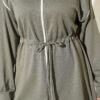Zip-up Waist Tapered Hem Set with Piping Hazel - Imagen 4