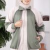Zip-up Sweatshirt and Jogger Two-Piece Set Khaki - Imagen 2