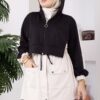 Zip-up Hooded French Terry Two-Piece Set Black – Bild 3