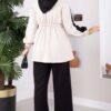 Zip-up Hooded French Terry Two-Piece Set Black – Bild 5