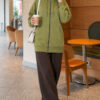 Zip-up Hoodie with Kangaroo Pocket Hazel – Image 2