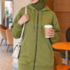 Zip-up Hoodie with Kangaroo Pocket Hazel – Image 3