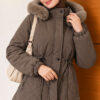 Fur-Trimmed Jacket with Elasticized Cuffs Mink – Bild 5