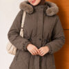Fur-Trimmed Jacket with Elasticized Cuffs Mink – Bild 3