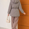 Fur-Trimmed Jacket with Elasticized Cuffs Mink – Bild 4
