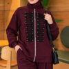 Zip-up Modal Loyşa Two-Piece Set Plum - Image 2