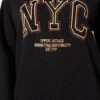 ⁦Zip-up NYC Embroidered French Terry Sweatshirt Black⁩ - الصورة ⁦4⁩