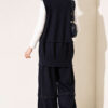 Zip-up Vest and French Terry Two-Piece Set Navy Blue - Afbeelding 4