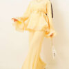 Hooded Low Shoulder Lounge Set Yellow – Bild 5