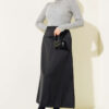 Ribbed Turtleneck Knit Sweater Grey - Imagen 2
