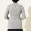 Ribbed Turtleneck Knit Sweater Grey - Imagen 3