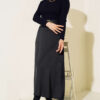 Ribbed Turtleneck Knit Sweater Navy Blue - immagine 2