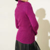 Ribbed Turtleneck Knit Sweater Plum - Afbeelding 3