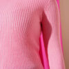 Ribbed Turtleneck Knit Sweater Pink - Afbeelding 4