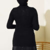 Ribbed Turtleneck Knit Sweater Black - Afbeelding 3