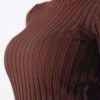 Ribbed Stretch Knit Sweater Chestnut - Afbeelding 4