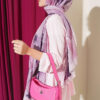Flowers Bambu French Terry Shawl Lilac – Bild 3