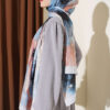 Flowers Bambu French Terry Shawl Baby Blue – Bild 3