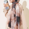 Flowers Bambu French Terry Shawl Beige