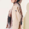 Flowers Bambu French Terry Shawl Beige - Image 3