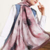 Flowers Bambu French Terry Shawl Brown – Bild 2