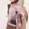 Flowers Bambu French Terry Shawl Latte - Imagen 2