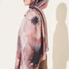 Flowers Bambu French Terry Shawl Latte - Imagen 3