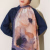 Flowers Bambu French Terry Shawl Lilac