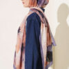 Flowers Bambu French Terry Shawl Lilac – Bild 3