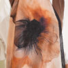 Flowers Bambu French Terry Shawl Black - Imagen 4