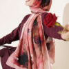 Flowers Bambu French Terry Shawl Onion Skin - Afbeelding 2
