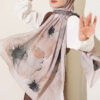 Flowers Bambu French Terry Shawl Stone