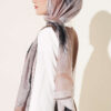 Flowers Bambu French Terry Shawl Stone - Image 3