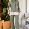 Hooded French Terry Jogger Two-Piece Set Hazel