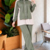Hooded French Terry Jogger Two-Piece Set Hazel – Bild 3