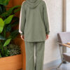 Hooded French Terry Jogger Two-Piece Set Hazel – Bild 4