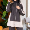 Hooded French Terry Jogger Two-Piece Set Smoke - Imagen 2
