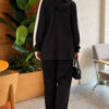 Hooded French Terry Jogger Two-Piece Set Black – Bild 4