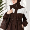 Cord-Trimmed Striped Two-Piece Set Brown - Afbeelding 3