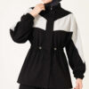 Cord-Trimmed Striped Two-Piece Set Black – Bild 3