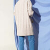 Wide Ribbed Knit Soft Tunic Beige – Bild 3