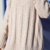Wide Ribbed Knit Soft Tunic Beige – Bild 4