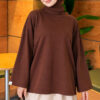 Loose-Sleeve Loungewear Tunic Brown - Afbeelding 3