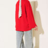 Loose-Sleeve Loungewear Tunic Red – Image 3