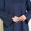 Loose-Sleeve Loungewear Tunic Navy Blue - immagine 4