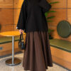 Loose-Sleeve Loungewear Tunic Black – Image 2