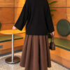 Loose-Sleeve Loungewear Tunic Black – Image 4