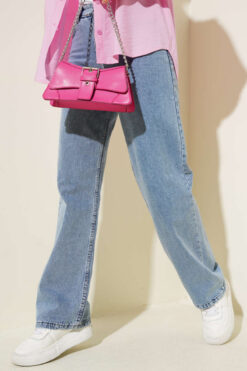 Alternative view of Wide-Leg Palazzo Denim Pants Blue