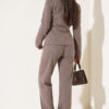Wide-Leg Blouse and Basic Two-Piece Set Mink – Bild 4