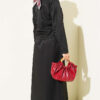 Two-Piece Set with Chest Pocket and Hem Edge Black - Image 3